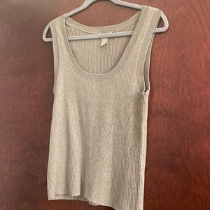 Beige Sweater Tank H&M